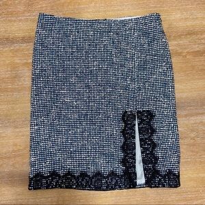 LAUNDRY BY SHELLI SEGAL Tweed Pencil Skirt 8